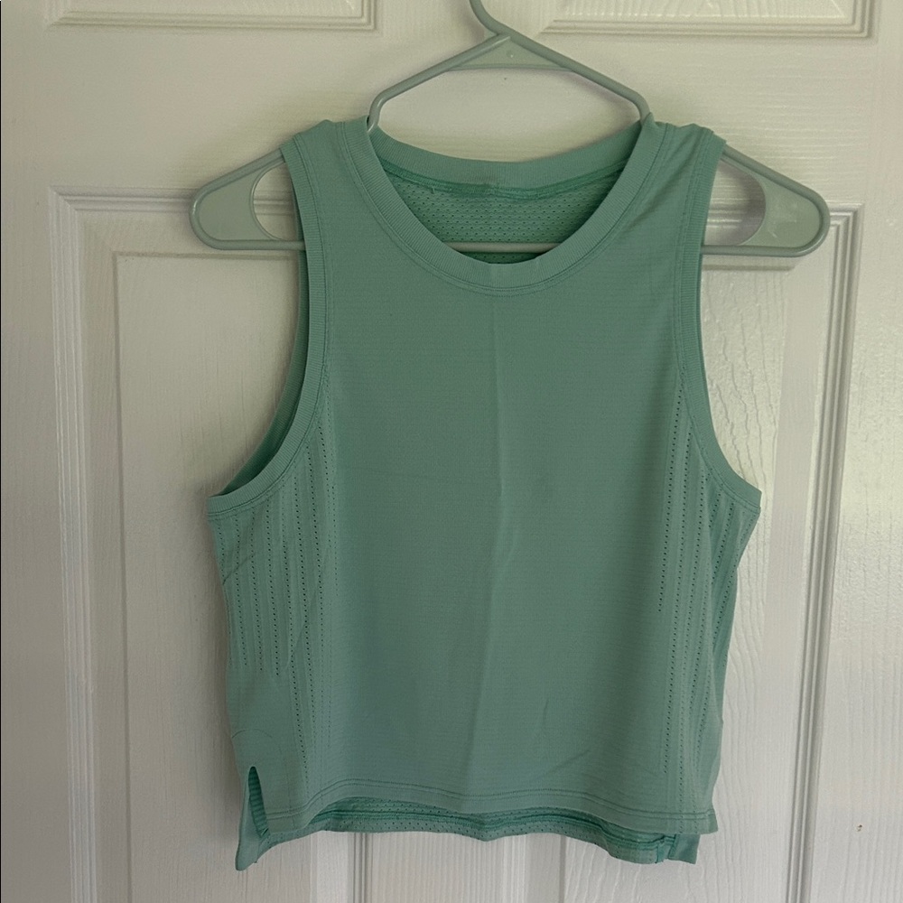 Lululemon Sleeveless Mint Athletic Tank Top